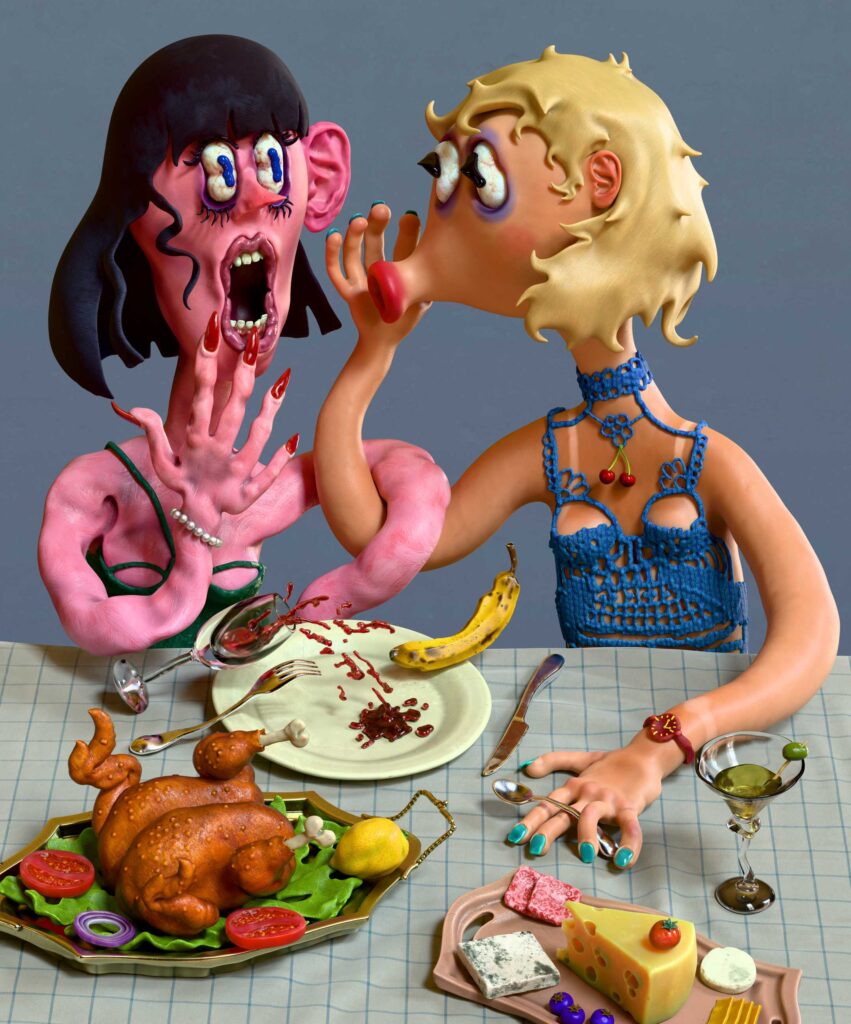 At the Dinner Table, digital