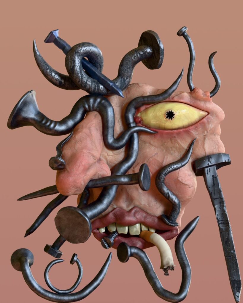 Blue Smoke, VR sculpture